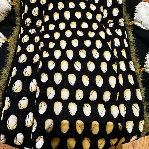 Vera Bradley Women’s Black Chicken Egg Quilted Handbag Purse Collectible - Picture 12 of 13